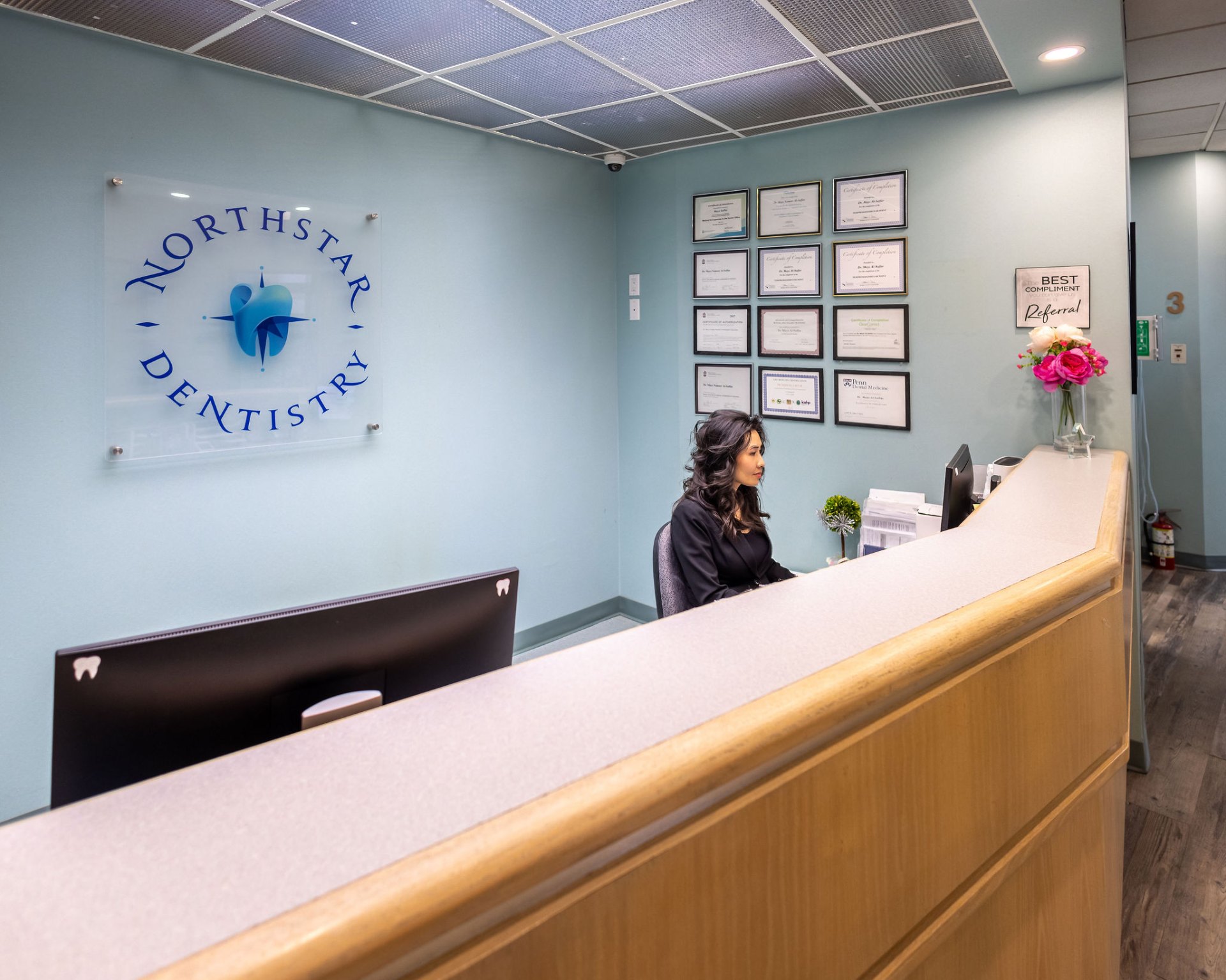 Reception desk
